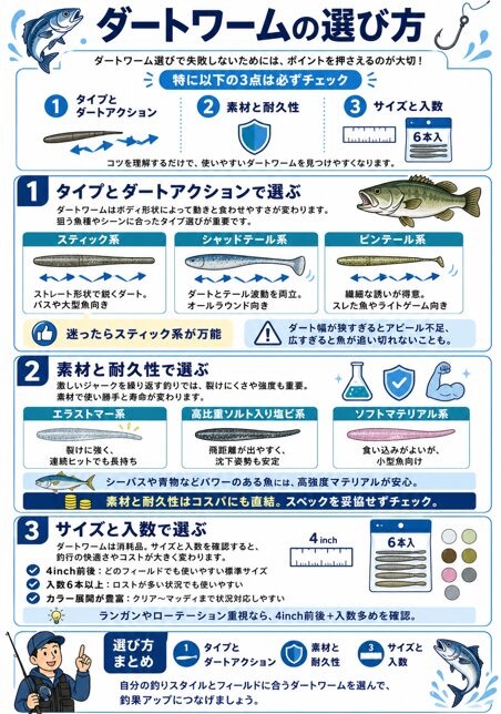 ダート ワーム おすすめ